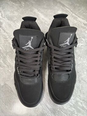 Air Jordan 4 Retro ‘Black Cat’ (2020) -Men's Classic Basketball Sneakers Shoes